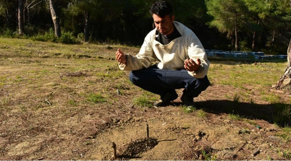 minlerle-arisi-oldu-qebir-qazaraq-bashinda-dua-etdi-fotovideo