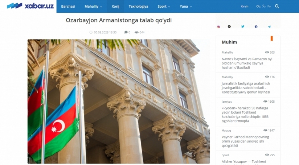 ozbekistan-metbuati-ermenistanin-azerbaycana-qarshi-son-silahli-texribatindan-yazib-foto