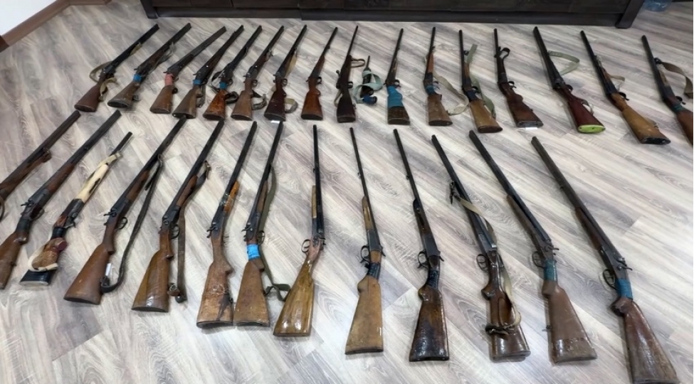 gencede-vetendashlar-qanunsuz-silahlarini-polise-konullu-tehvil-verib