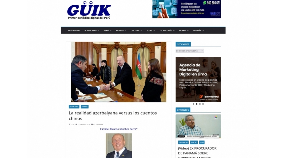 peru-portalinda-azerbaycan-realliqlari-barede-meqale-derc-olunub