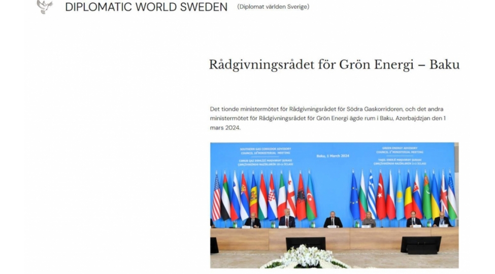isvechin-diplomatic-world-sweden-internet-neshrinde-yashil-enerji-uzre-meshveret-shurasi-baki-adli-meqale-derc-olunub