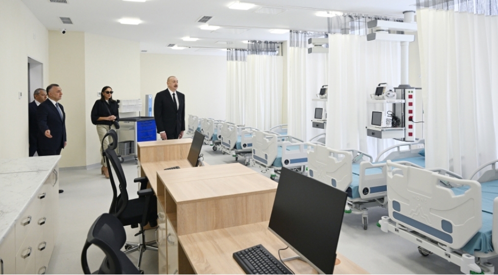 Prezident İlham Əliyev və birinci xanım Mehriban Əliyeva Şuşa Müalicə-Sağlamlıq Mərkəzinin açılışında iştirak ediblər - 