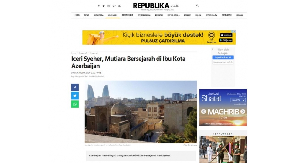 indoneziya-metbuati-yazib-unesco-nun-irsi-icherisheher-bakinin-incisi-adli-meqale-yer-alib