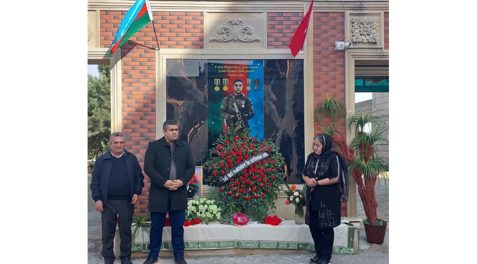 nizami-rayonunda-shehid-leytenant-suleymanli-kenan-sadiq-oglunun-xatire-kompleksinin-achilishi-olub