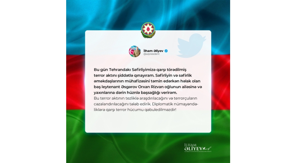 azerbaycan-prezidenti-irandaki-sefirliyimize-hucumla-bagli-bashsagligi-verib