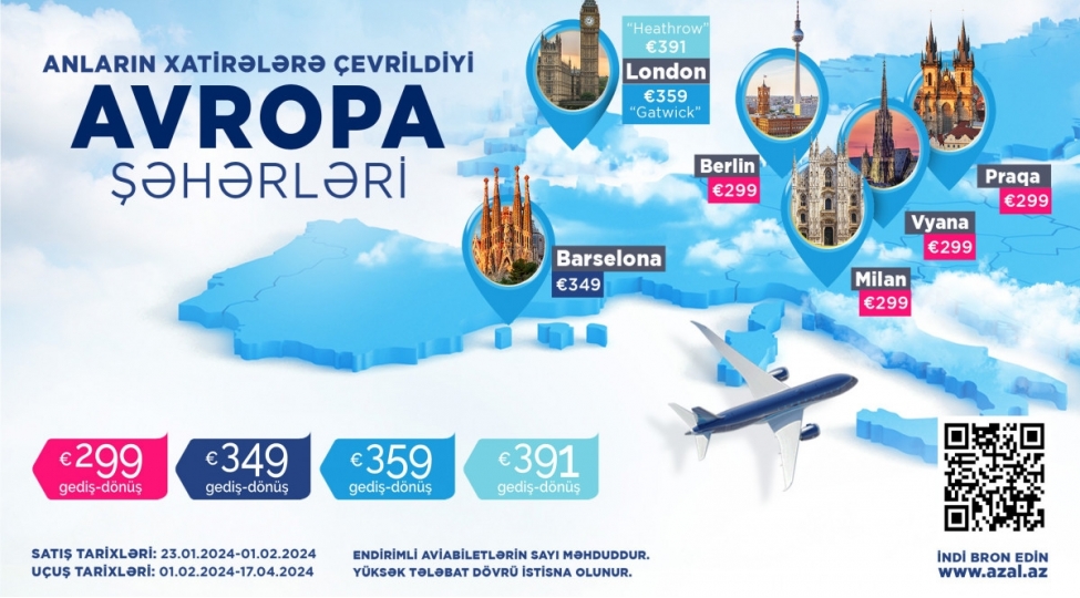 azal-avropanin-alti-sheheri-uzre-aviabiletlere-endirim-edib