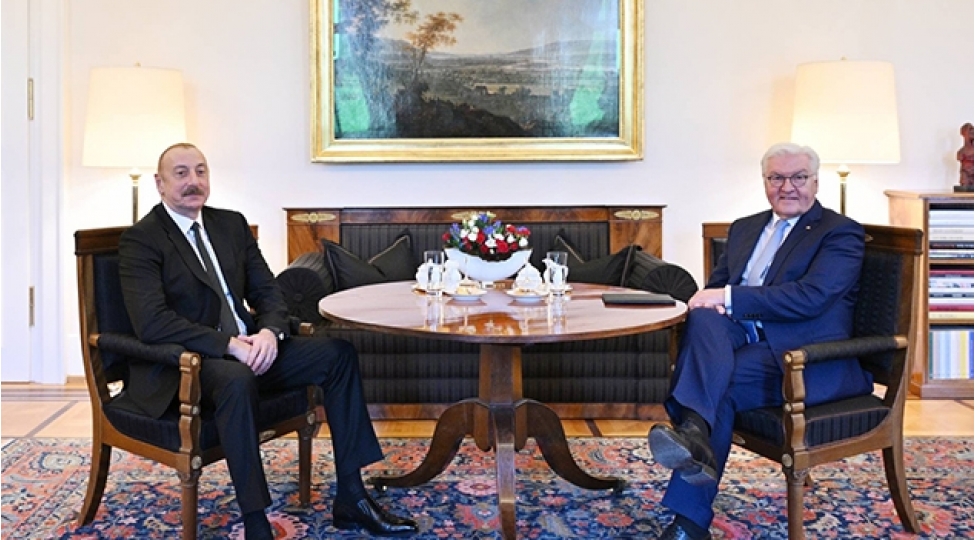 Prezident İlham Əliyevin Almaniya Prezidenti Frank-Valter Ştaynmayer ilə təkbətək görüşü başlayıb