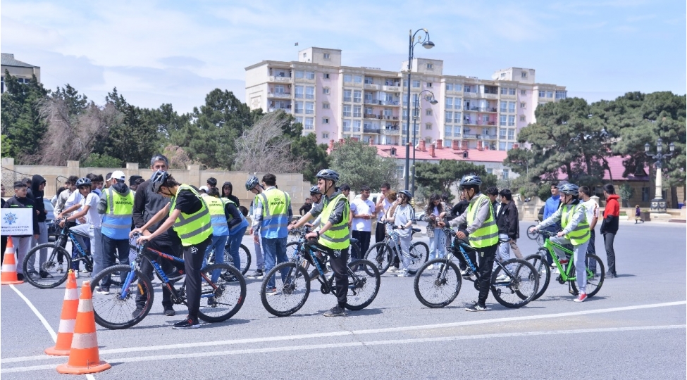 Qaradağ rayonunda velosiped yarışı keçirilib -FOTO 