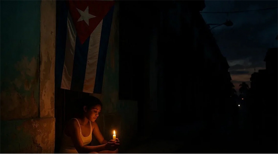 Kuba qaranlığa qərq olub