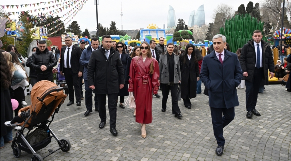Alena Əliyeva Novruz yarmarkasını ziyarət edib