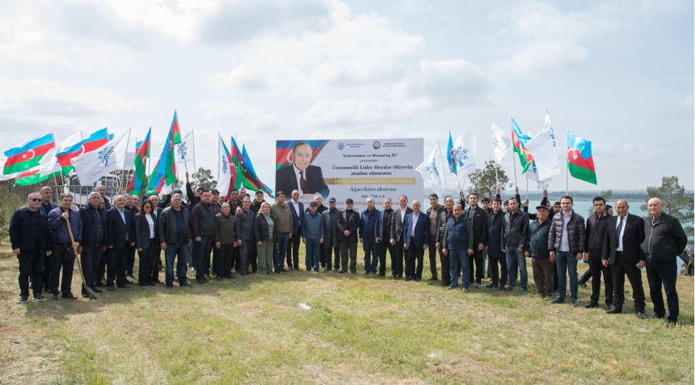 Ümummilli Lider Heydər Əliyevin anadan olmasının 103-cü ildönümü ilə əlaqədar ağacəkmə aksiyası keçirilib