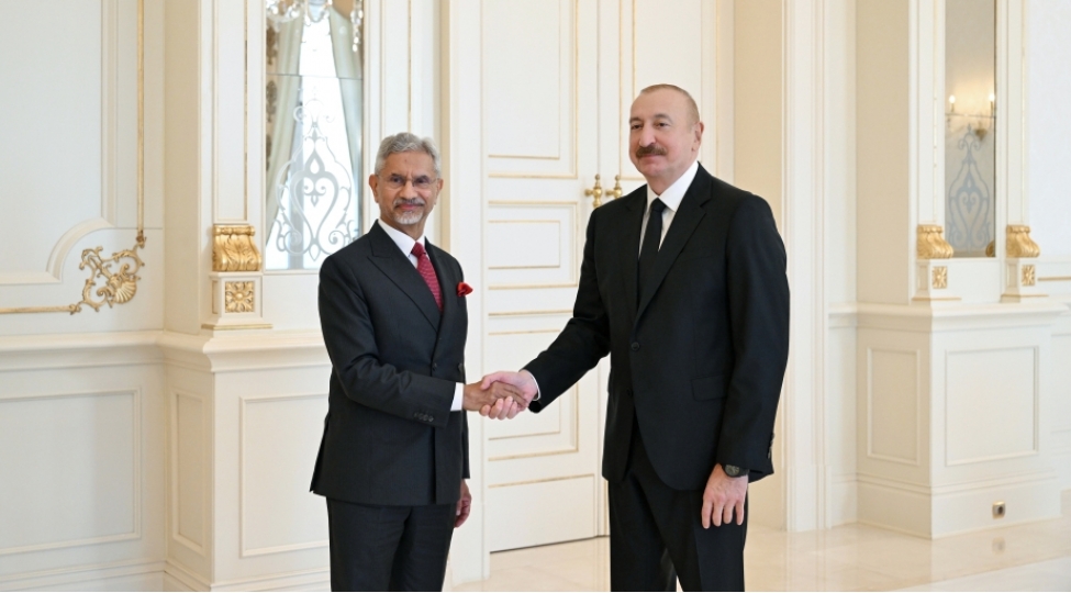 Azərbaycan Prezidenti İlham Əliyev Hindistanın xarici işlər nazirini qəbul edib